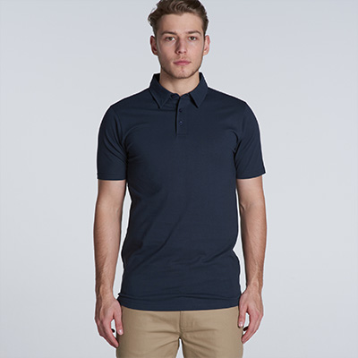 man wearing polo shirt